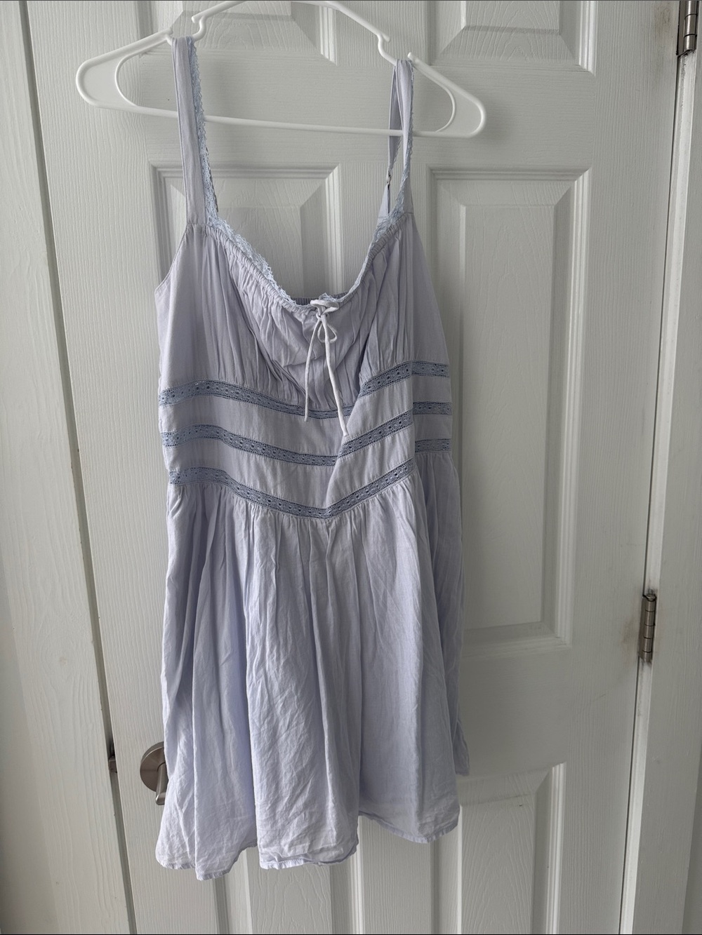 Women's Lace-Trim romper - Light Lavender - Abercrombie